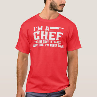 T-shirt Chef Cuisinier Cuisinier Chef