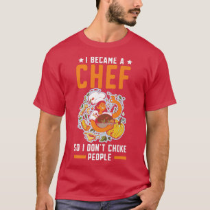 T-shirt Chef Cuisinier Gangster Cuisine Alimentation Cuisi