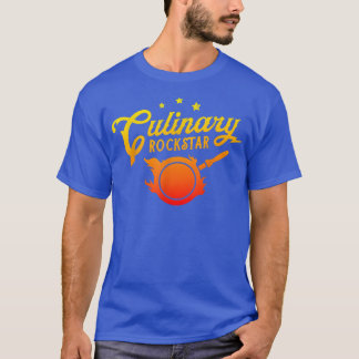 T-shirt Chef Culinary Rockstar Funny Men Women Cook Cookin
