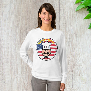 T-shirt Chef de bienvenue avec drapeau américain