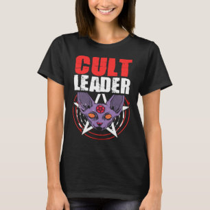 T-shirt Chef de culte Chat Sorcellerie satanique Baphomet