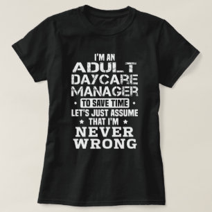 T-shirt Chef de garderie pour adultes