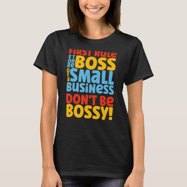 T-shirt Chef De Petite Entreprise Propriétaire Entrepreneu (Devant)