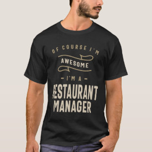 T-shirt Chef de restaurant Profession d'emploi Travailleur