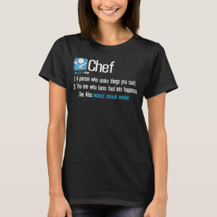 T-shirt Chef Définition Cuisine Chef Cuisine