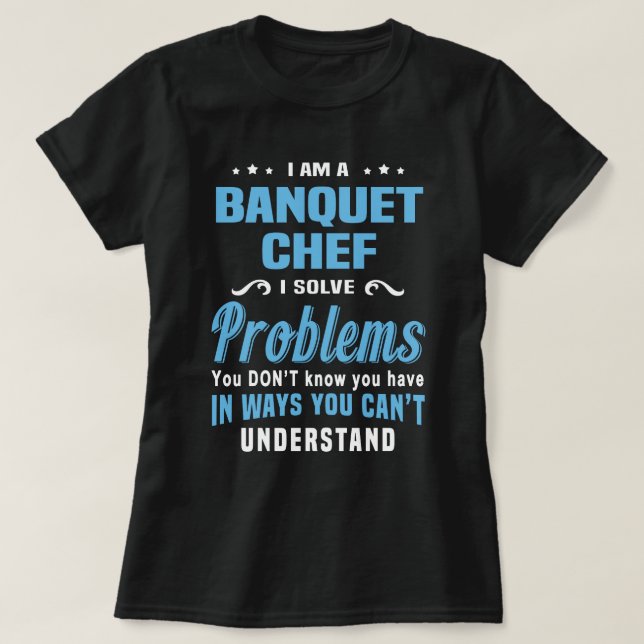 T-shirt Chef des banquets (Design devant)