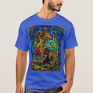 T-shirt Chef-d'oeuvre mythique du dragon en verre de Majes