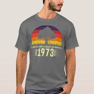T-shirt Chef-d'oeuvre Retro Sunset 1973 50e anniversaire