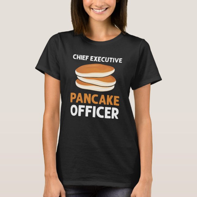T-shirt Chef du Pancake Directeur Waffle Pancake Mak (Devant)