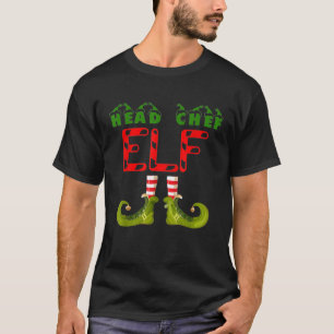 T-shirt Chef Elf Funny Group Correspondance Famille Christ
