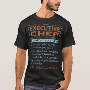 T-shirt Chef exécutif Noun Magicien Magicien