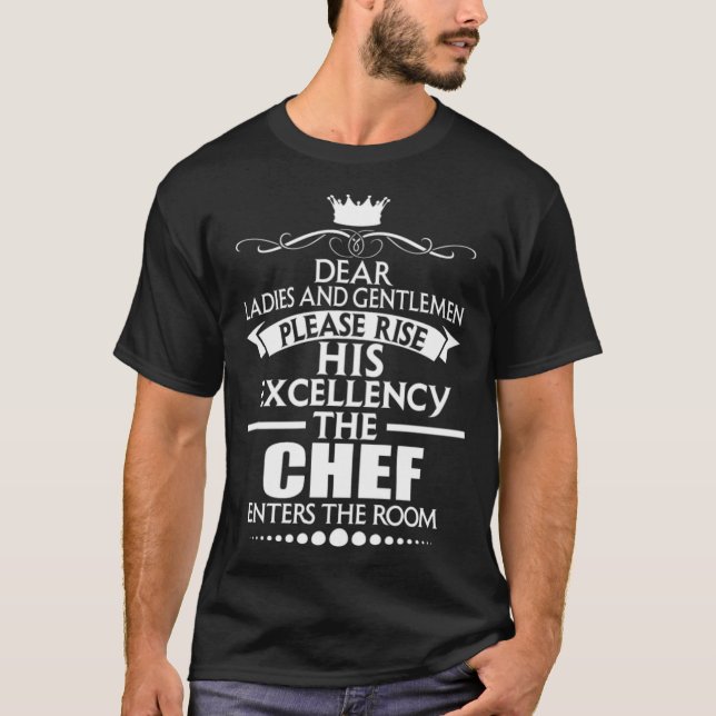 T-shirt CHEF garçons anniversaire casquette du chef  (Devant)