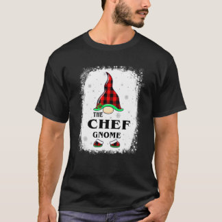 T-shirt Chef Gnome Buffalo Plaid Matching Family Xmas Paja