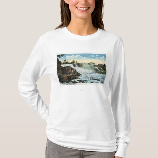 T-shirt Chef indien et vieil homme de la vue d'automnes (Devant)