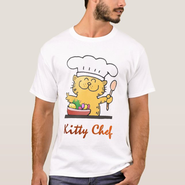 T-shirt Chef junior mignon mignon du cuisinier | de chaton (Devant)