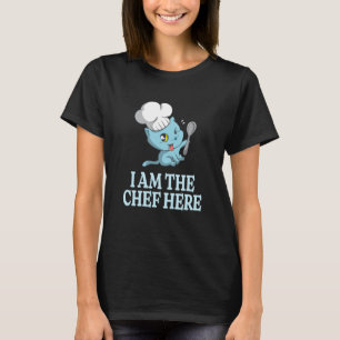 T-shirt Chef Kitty Funny Cook Amoureux des chats Cuisine