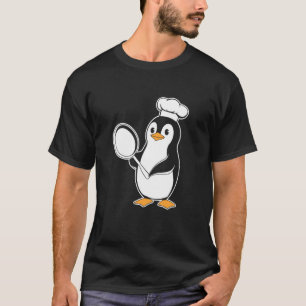 T-shirt Chef Manchot Avec Aventures Culinaires à la Poêle