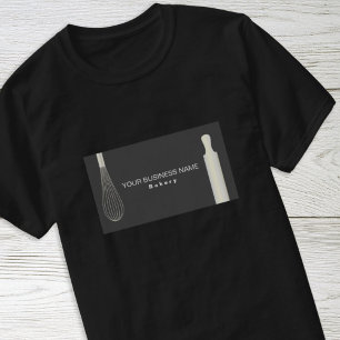 T-shirt Chef pâtisserie simple et moderne boulangerie boul