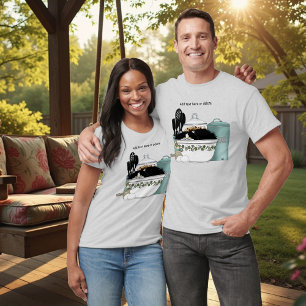 T-shirt Chef pâtissier Chat Bleu