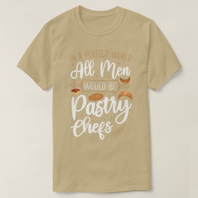 T-shirt Chef pâtissier de cuisson au four (Design devant)