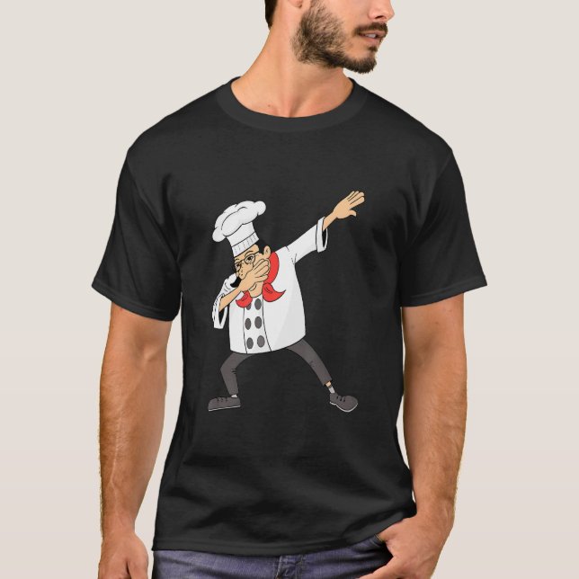 T-shirt Chef Pour Hommes Femmes Cuisinière Hip hop Danser  (Devant)