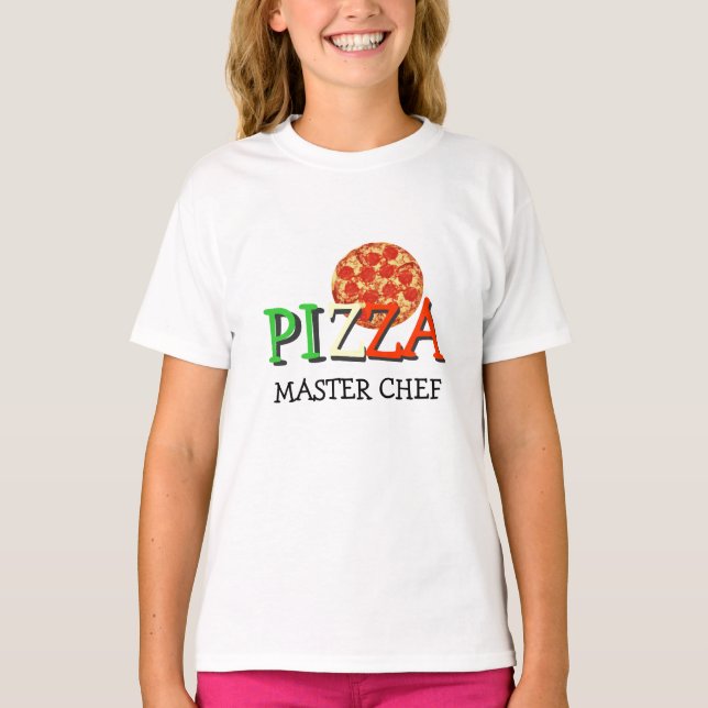 T-shirt Chef principal de pizza (Devant)