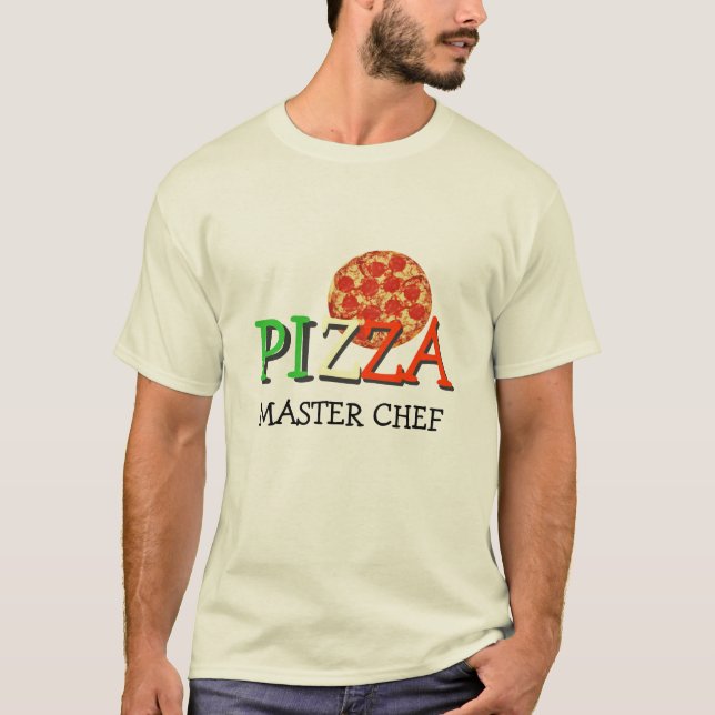 T-shirt Chef principal de pizza (Devant)