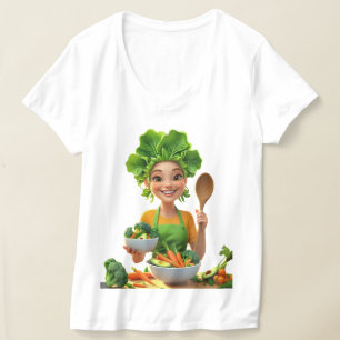 T-shirt Chef propulsé par les plantes – Cuisiner avec bien
