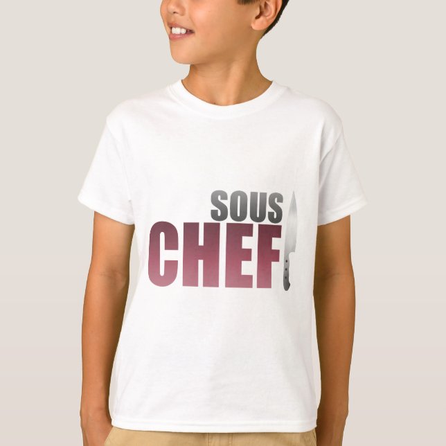 T-shirt Chef rouge de Sous (Devant)