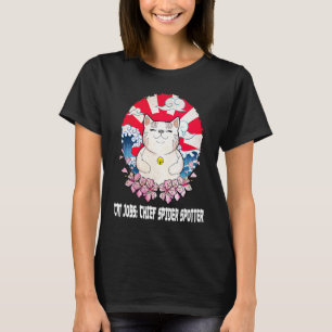 T-shirt Chef Spider Spotter Chat Humour Kitten Chat Maman
