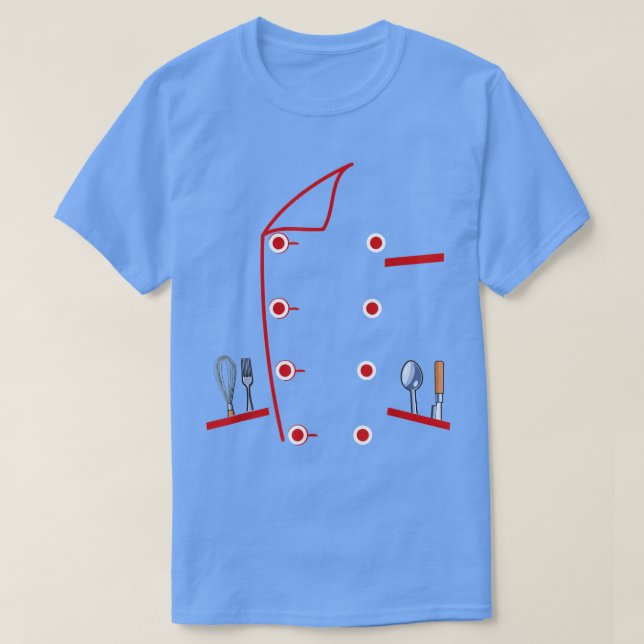 T-shirt Chef T Uniform Jacket Fau Funny Cookfor Cuisine (Design devant)