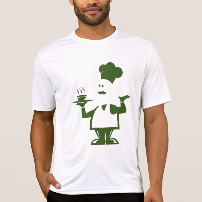 T-shirt Chef tenant un bol de soupe (Devant)