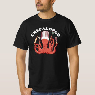 T-shirt Chefalopod   Pun drôle de chef de poulpe