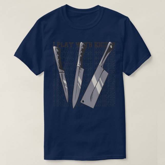 T-shirt Chefs cuisines couteaux (Design devant)