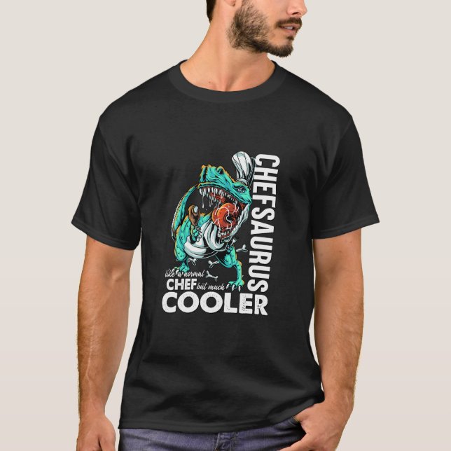 T-shirt Chefsaurus T Rex Dinosaur Chef Tee Cuisine Drôle D (Devant)