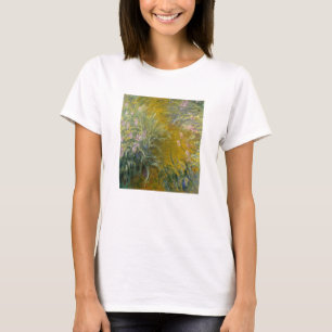 T-shirt Chemin de Claude Monet   à travers les iris