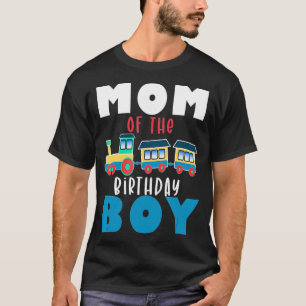 T-shirt Chemin de fer Birthday Boy Cadeau Maman of the Bir