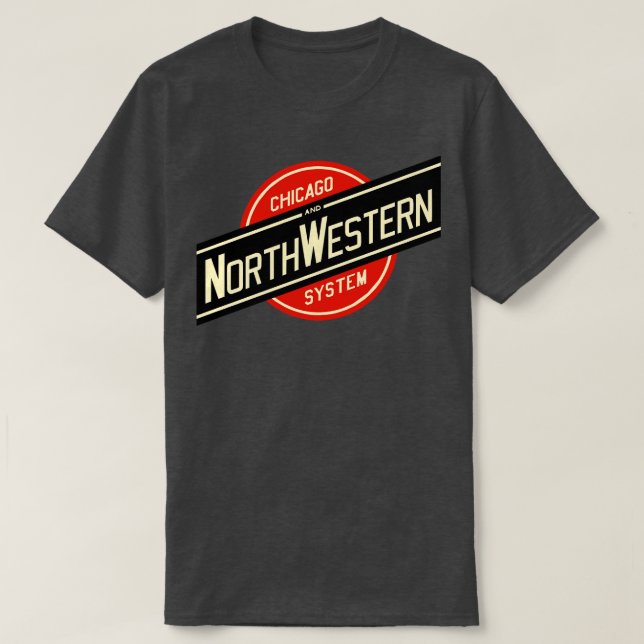 T-shirt Chemin de fer Chicago et North Western (Design devant)