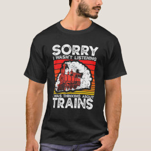 T-shirt Chemin De Fer Collector Railroad Je Pensais Ab