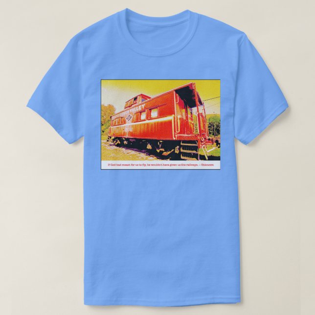 T-shirt Chemin de fer de Caboose Catskill Mountain (Design devant)