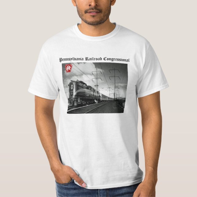 T-shirt Chemin de fer de la Pennsylvanie congressionnel (Devant)