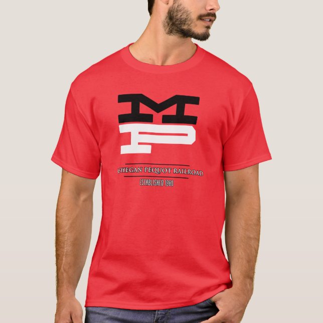 T-shirt Chemin de fer de Mohegan Pequot - est. 1980 - (Devant)