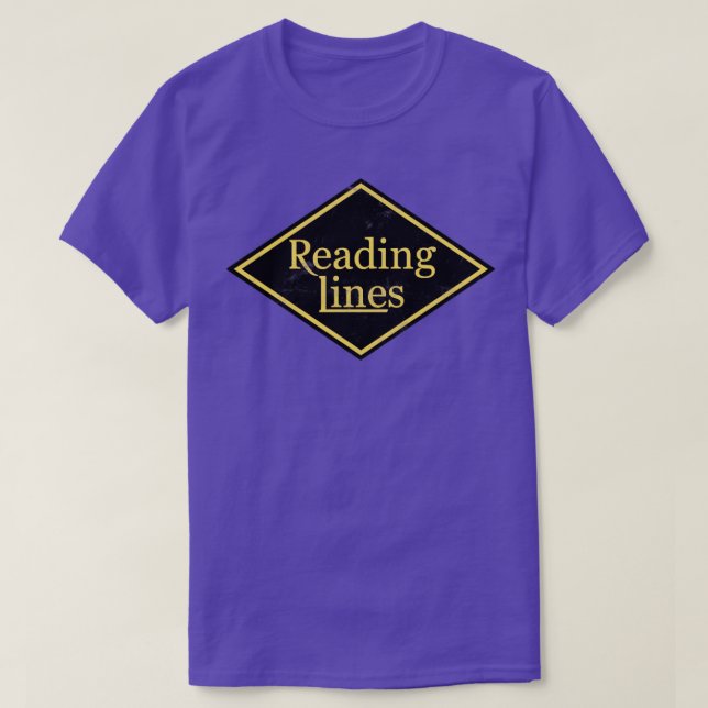 T-shirt Chemin de fer des lignes de lecture (Design devant)
