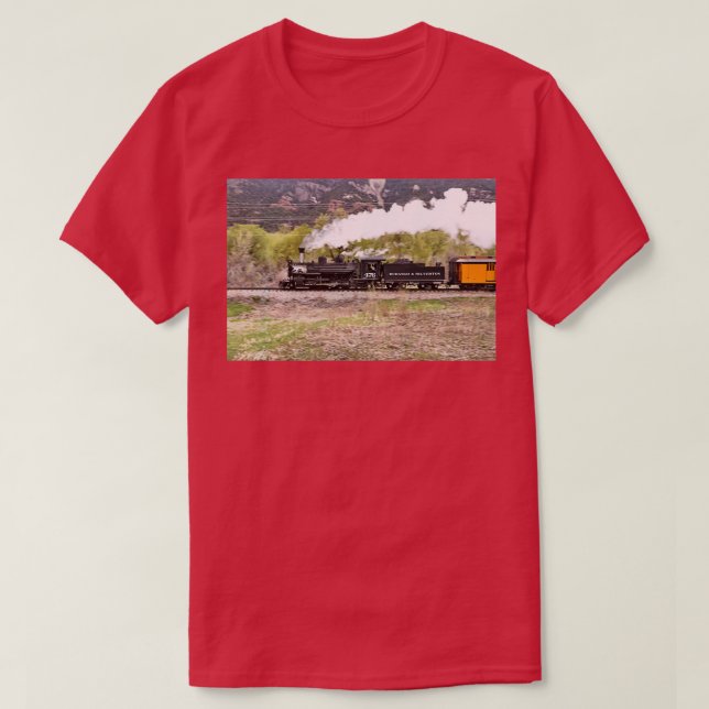 T-shirt Chemin De Fer Durango Et Silverton (Design devant)