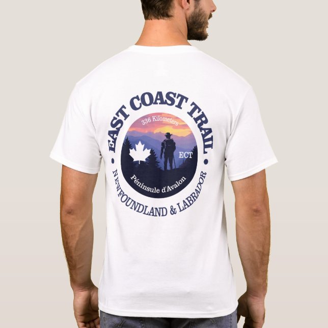 T-shirt Chemin de la côte est (rd2) (Dos)