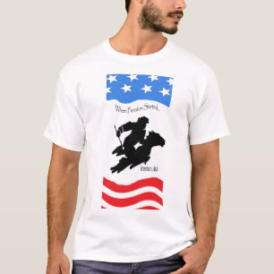 T-shirt Chemin de la liberté patriotique avec drapeau et