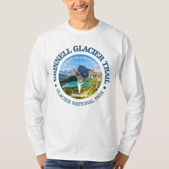 T-shirt Chemin du glacier Grinnell (Devant)