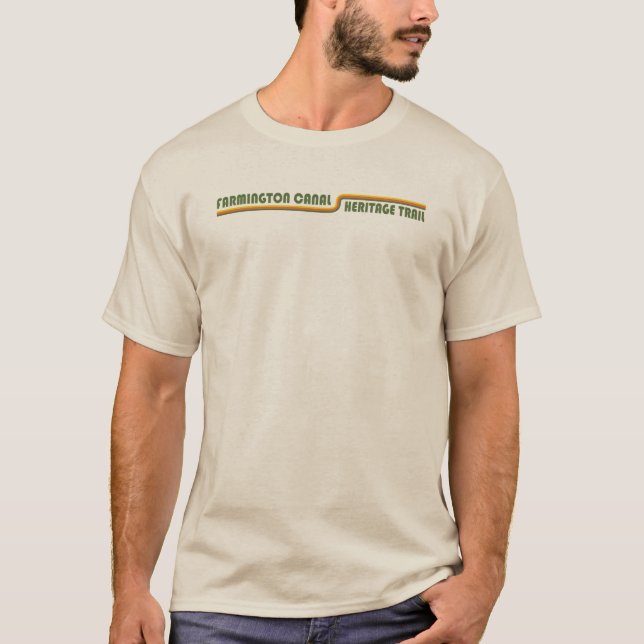 T-shirt Chemin du patrimoine du canal de Farmington (Devant)