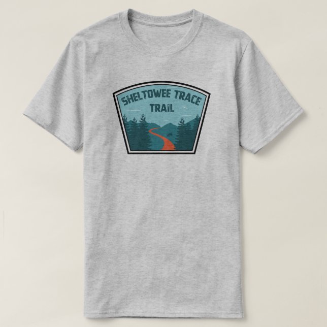 T-shirt Chemin Sheltowee Trace Kentucky Tennessee (Design devant)
