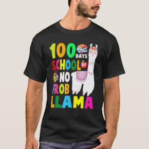 T-shirt Chemise 100 Jours d'École Pas de Problème Lama 100